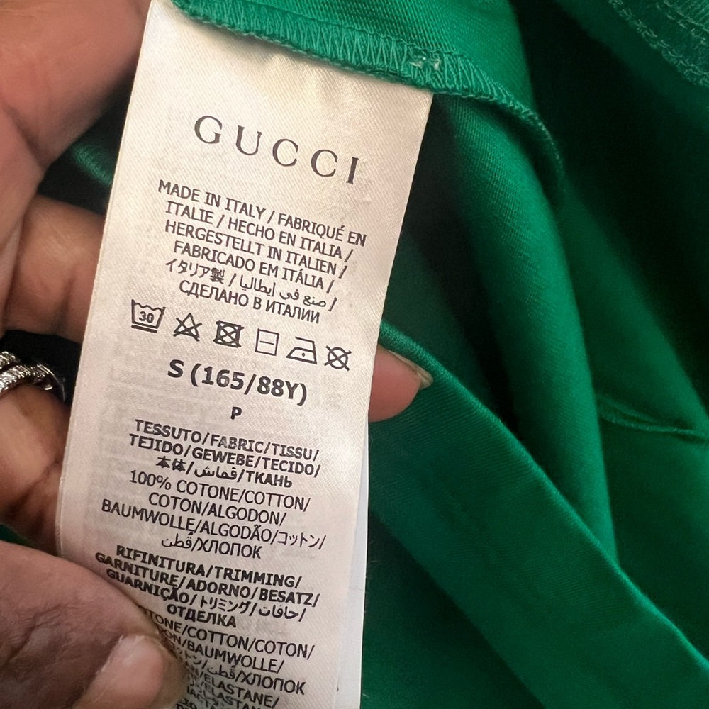 Gucci Green Long Sleeve Dress - Picture 5 of 5